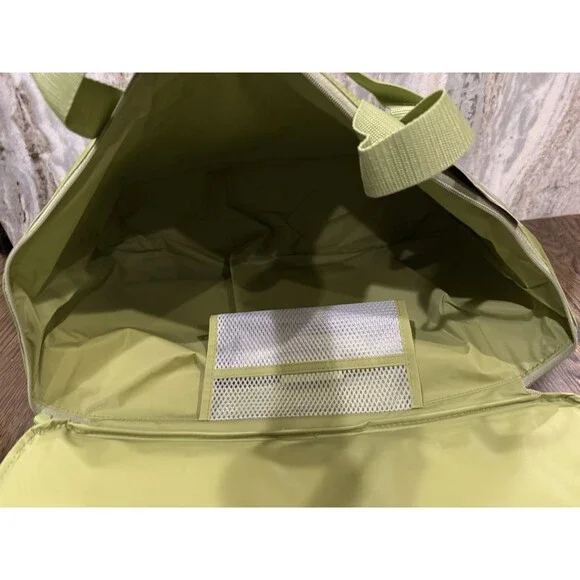 Trader Joe's Insulated Bag Olive Green Large Reusable Tote NEW 8 gal Ships Quick - Picture 8 of 9
